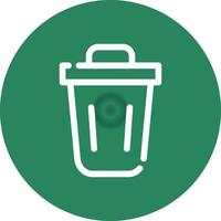 Trash Bin Creative Icon Design vector