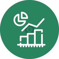 Statistical Analysis Creative Icon Design vector