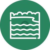Bay Landscape Creative Icon Design vector