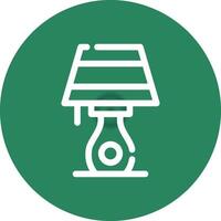 Table Lamp Creative Icon Design vector