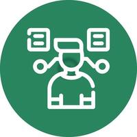 User Predictions Creative Icon Design vector
