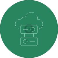 Cloud Storage Creative Icon Design vector