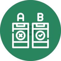 AB Testing Creative Icon Design vector