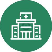 diseño de icono creativo de hospital vector