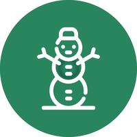 diseño de icono creativo de muñeco de nieve vector