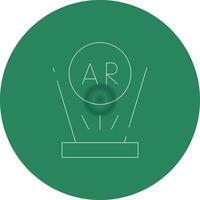 Augmented Reality Creative Icon Design vector