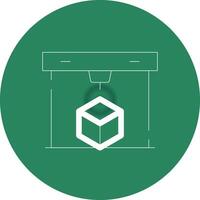 3D Printing Creative Icon Design vector