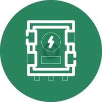 Electrical Panel Creative Icon Design vector