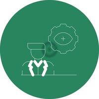Automatic Eye Examination Creative Icon Design vector