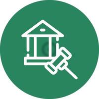 Bank Regulation Creative Icon Design vector