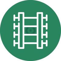 Train Tracks Creative Icon Design vector