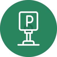 Parking Creative Icon Design vector