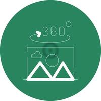 360 Degree Photo Creative Icon Design vector