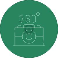 360 Camera Creative Icon Design vector