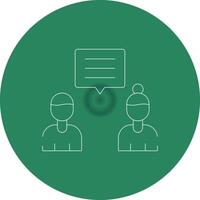 Discuss Creative Icon Design vector