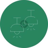 Ceiling Lamp Creative Icon Design vector