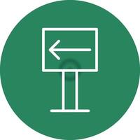 Left Creative Icon Design vector