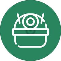 Helmet Creative Icon Design vector
