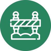 Road Block Creative Icon Design vector