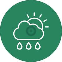 Rain Creative Icon Design vector