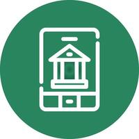 Agent Banking Creative Icon Design vector