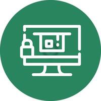Blocked Creative Icon Design vector
