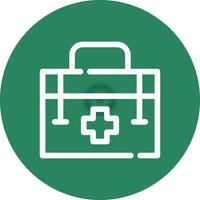 First Aid Kit Creative Icon Design vector