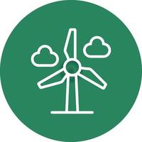 Wind Power Creative Icon Design vector