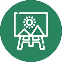 Canvas Creative Icon Design vector