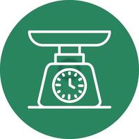 Weighing Machine Creative Icon Design vector