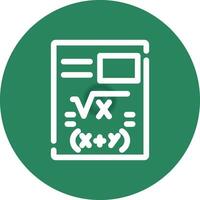 Maths Creative Icon Design vector