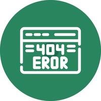 404 Error Creative Icon Design vector