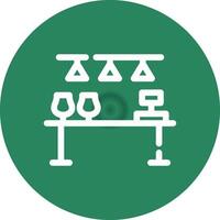 Bar Counter Creative Icon Design vector