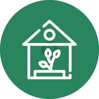 Greenhouse Creative Icon Design vector