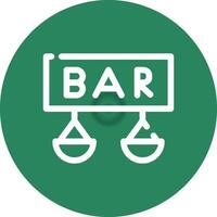 Bar Creative Icon Design vector