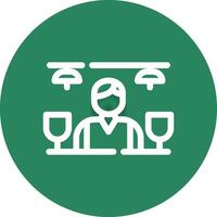 Bar Counter Creative Icon Design vector