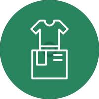 Clothes Box Creative Icon Design vector