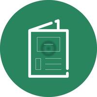 Brochure Creative Icon Design vector