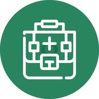 First Aid Kit Creative Icon Design vector