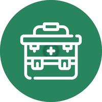 First Aid Kit Creative Icon Design vector