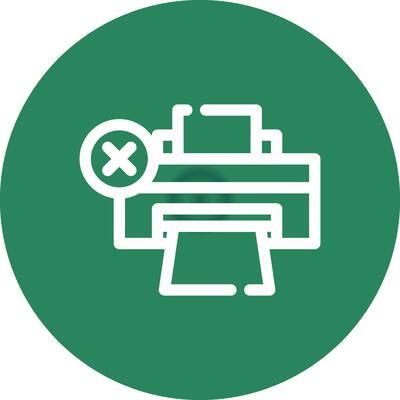 Printer Error Creative Icon Design
