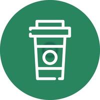 Paper Cup Creative Icon Design vector