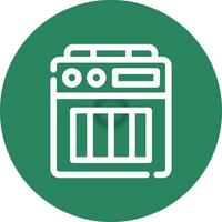 Amplifier Box Creative Icon Design vector