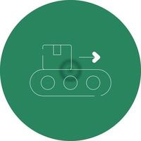 Conveyor Belt Creative Icon Design vector