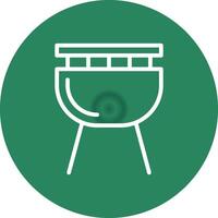 diseño de icono creativo de barbacoa vector