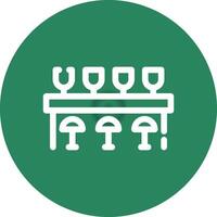 Bar Counter Creative Icon Design vector