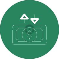 Cash Flow Creative Icon Design vector