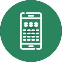 Pin Code Creative Icon Design vector