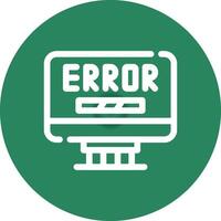 Error Creative Icon Design vector