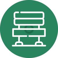 Bench Creative Icon Design vector
